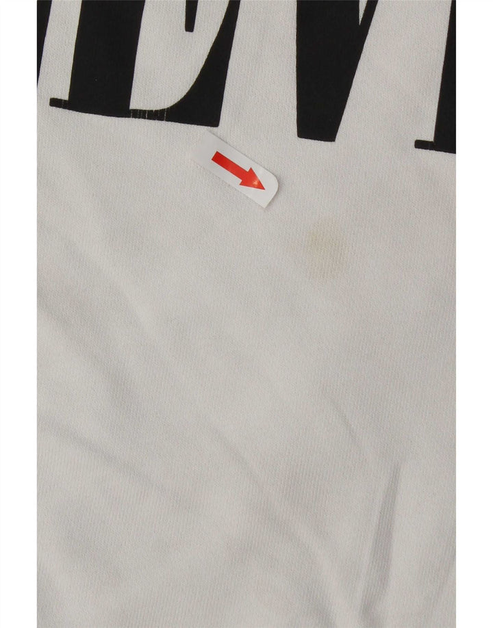 Levi's afslappet grafisk sweatshirt til mænd, lille hvid bomuld