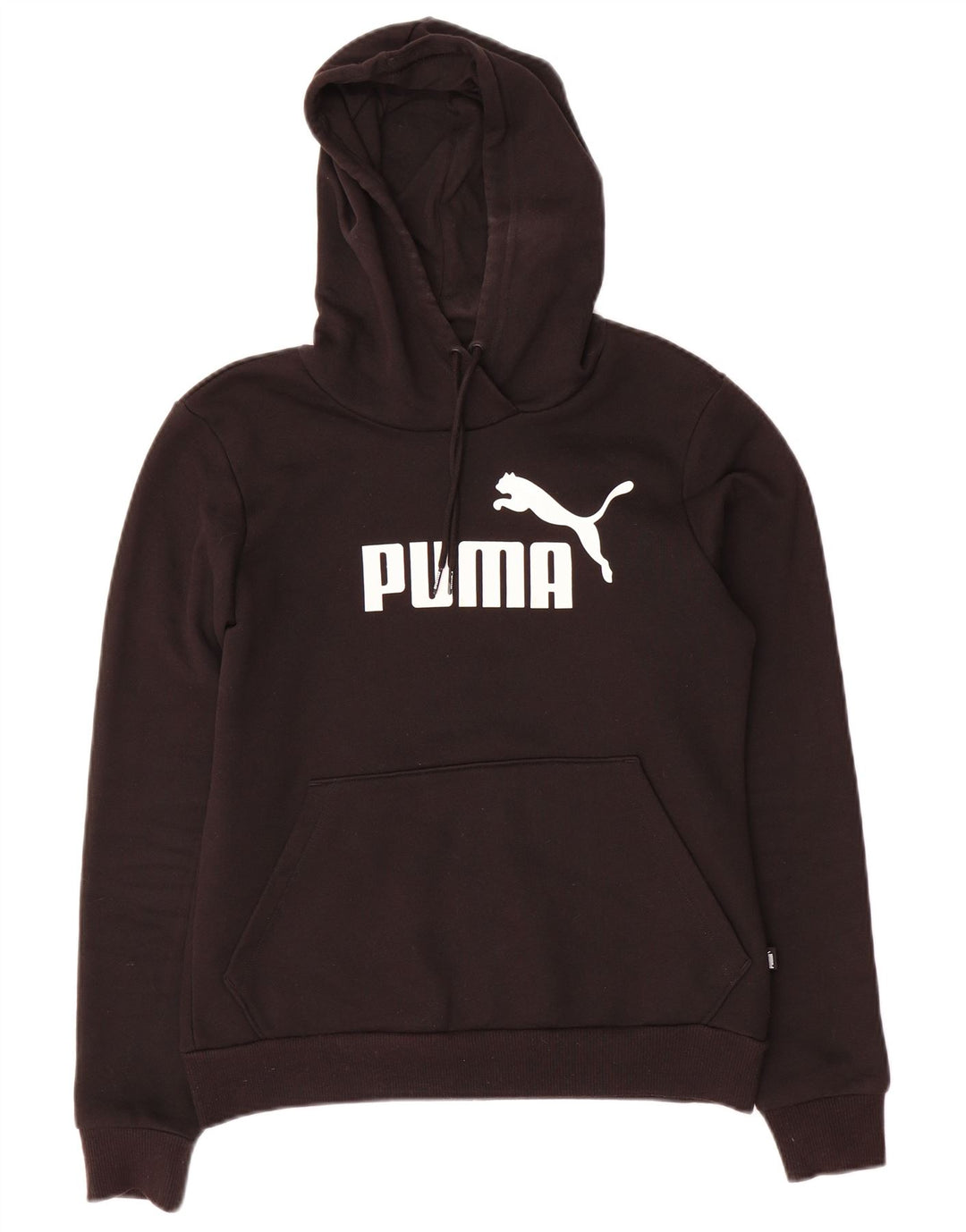 PUMA Grafisk hættetrøje til kvinder UK 10 Lille sort polyester