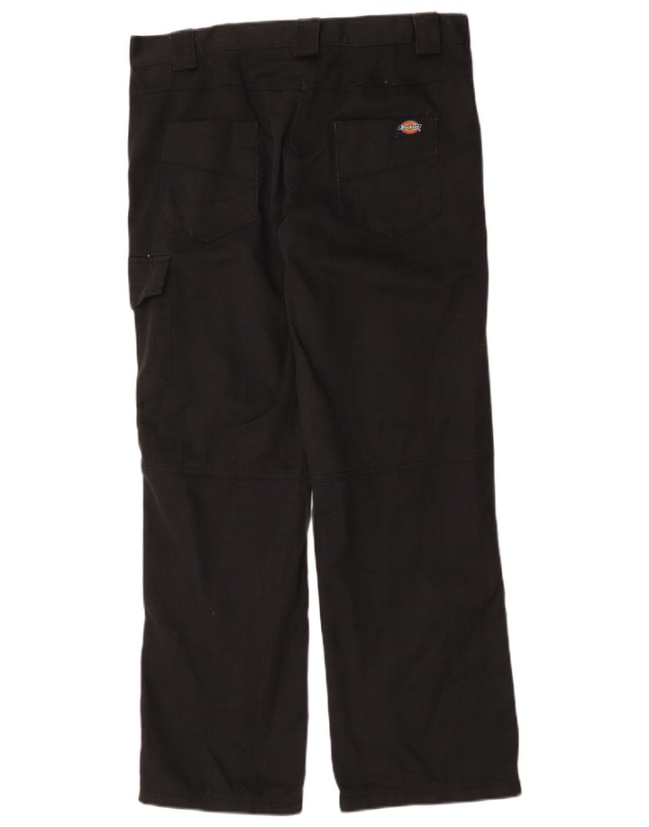 Dickies Dame Straight Cargo Trousers UK 12 Medium W36 L31 Sort Polyester