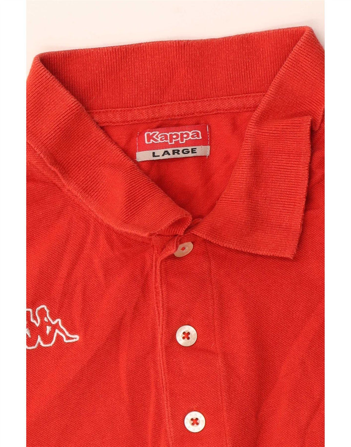 Kappa Herre Polo Shirt Large Red