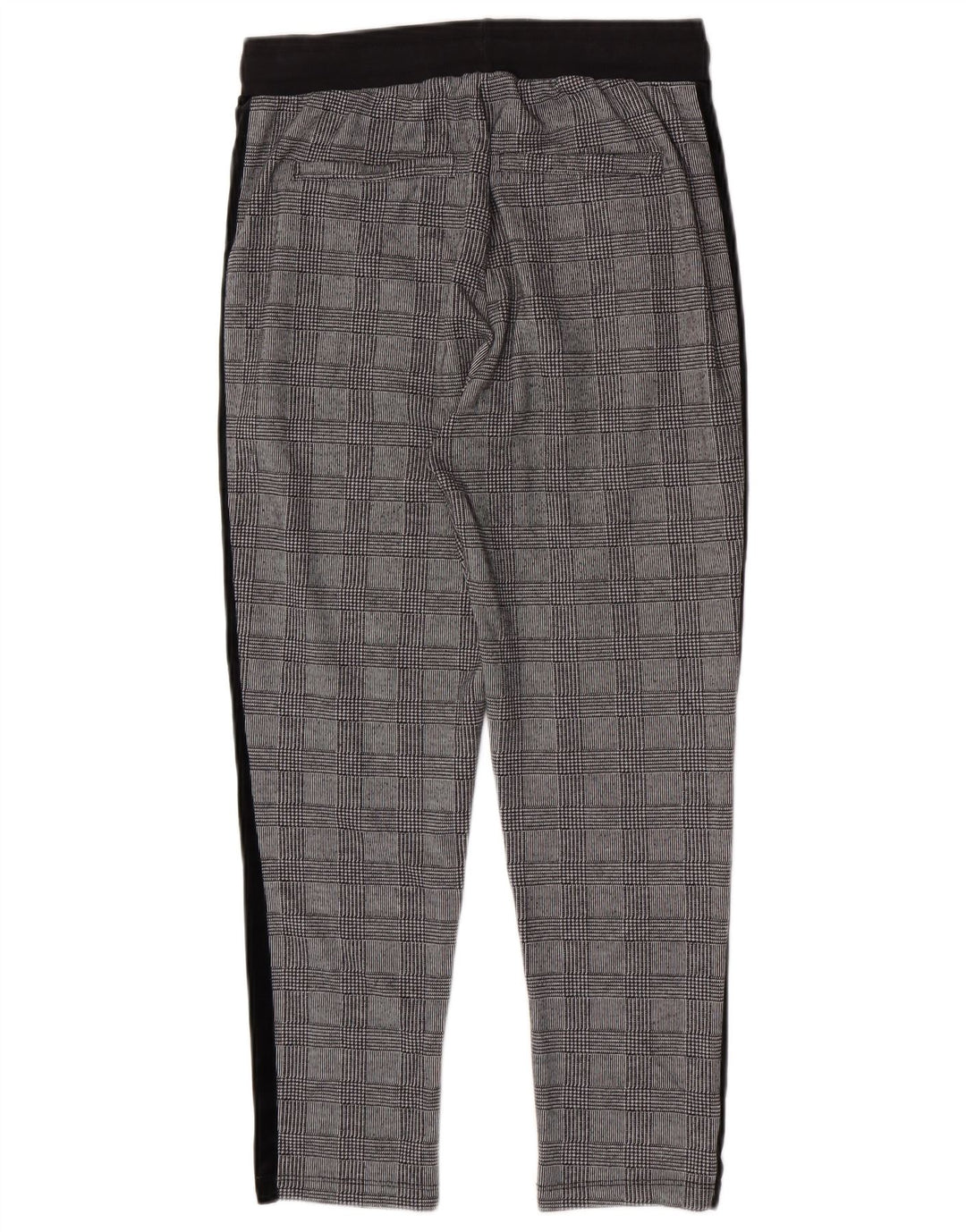 Zara Herre Slim Cropped Trousers Medium W31 L25 Grå Houndstooth Polyester