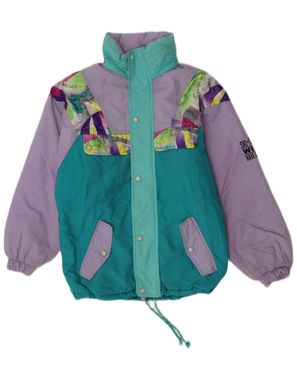Cacao Mens Loose Fit Graphic Ski Jacket IT 46 Small Multicoloured