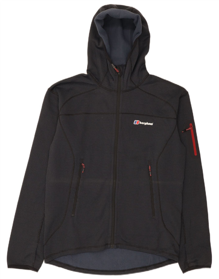 Berghaus Træningsdragt med hætte til mænd, topjakke mellem sort polyester