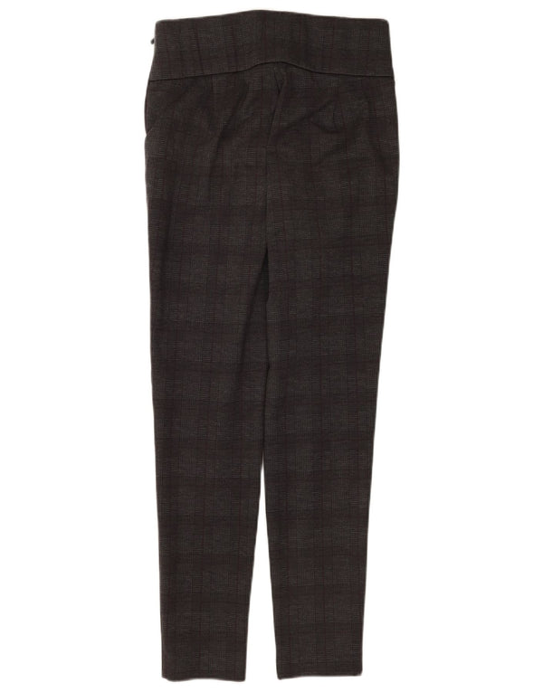 Zara Womens Leggings UK 12 Medium Grey Check