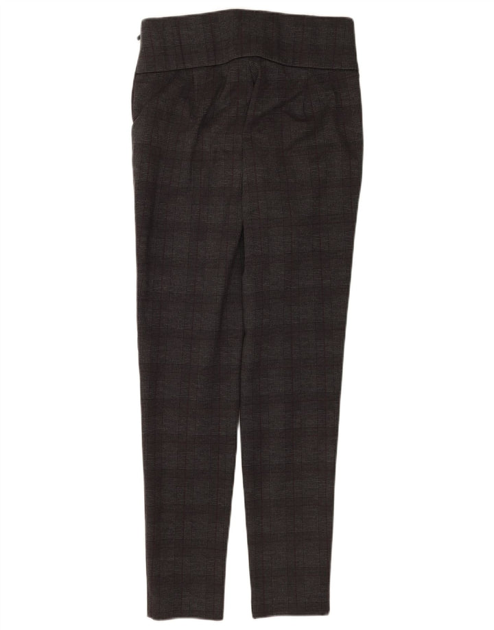 Zara Womens Leggings UK 12 Medium Grey Check