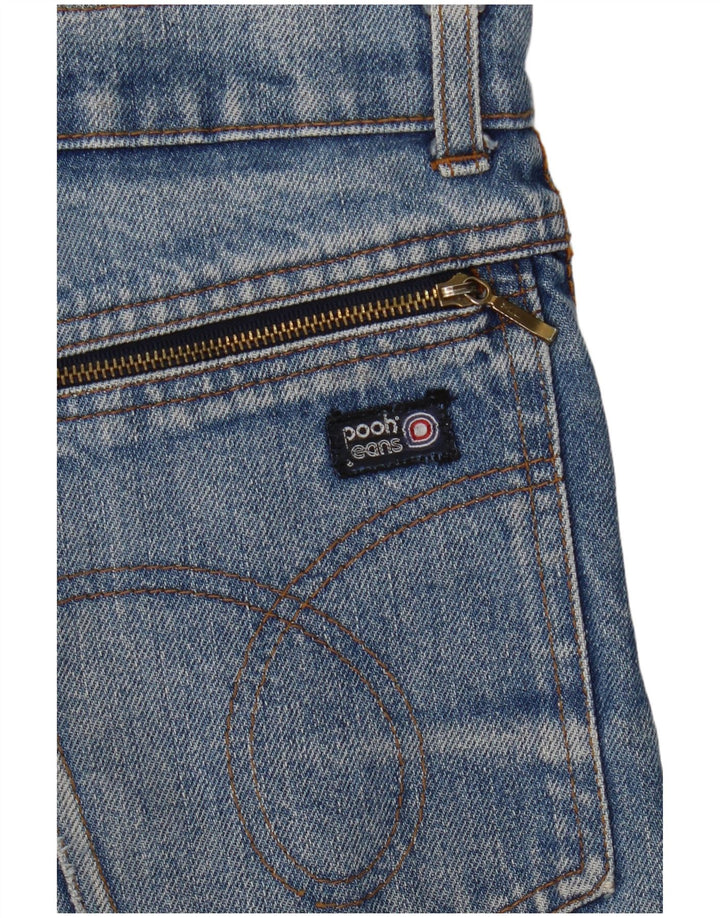 Plys herre denimshorts XS W27 Blå