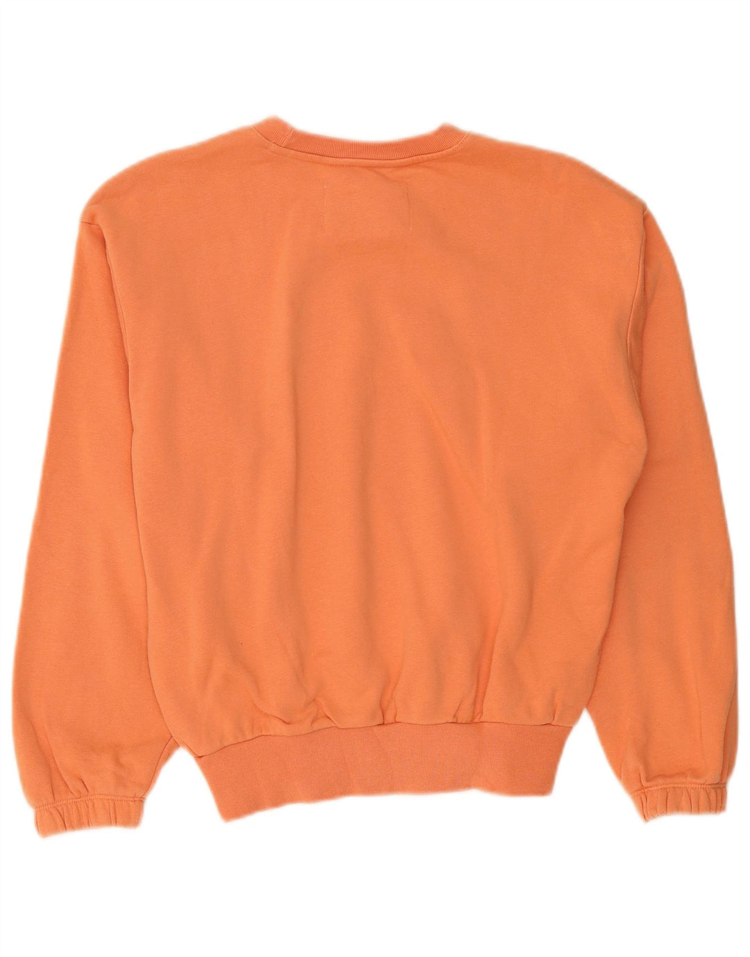 Champion Womens Oversized Sweatshirt Jumper UK 10 Small Orange Bomuld