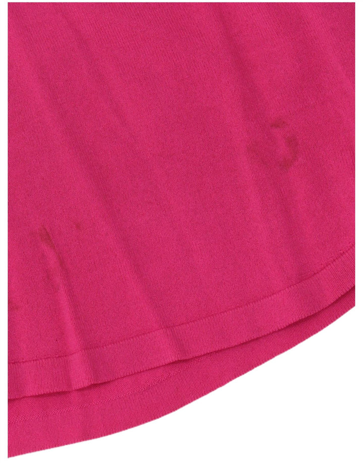 Zara T-Shirt Top UK 12 Medium Pink Viscose