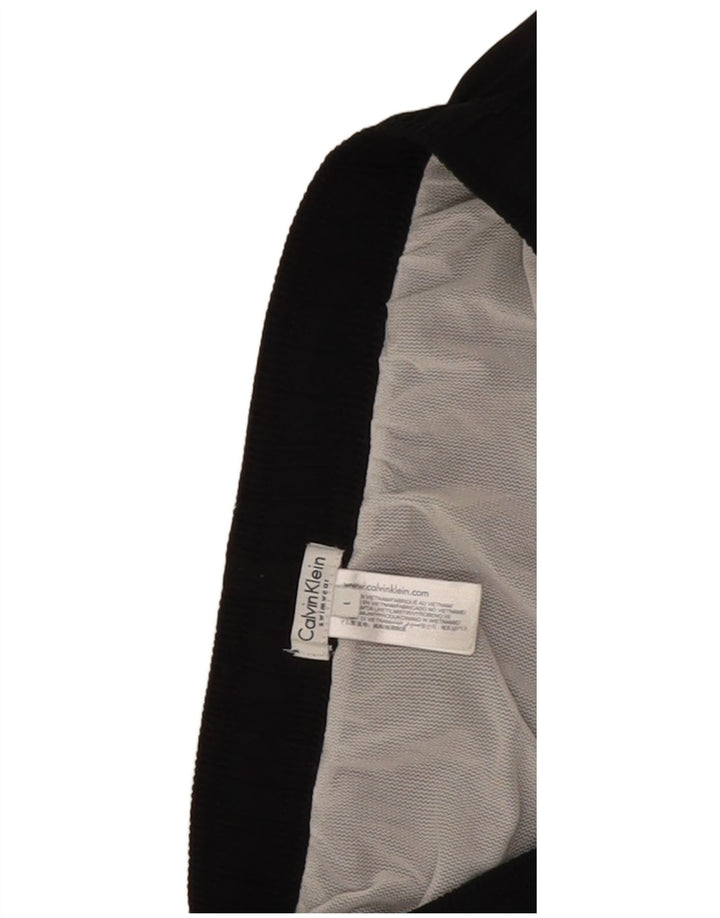 Calvin Klein Herre grafiske badeshorts Stor sort Colourblock Polyester