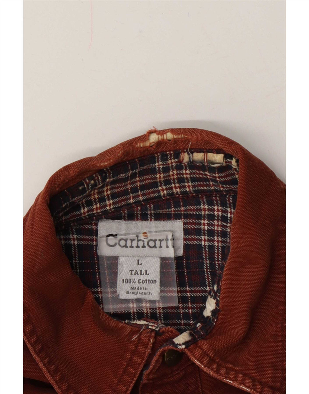 Carhartt herre skovhugger skjorte stor brun bomuld