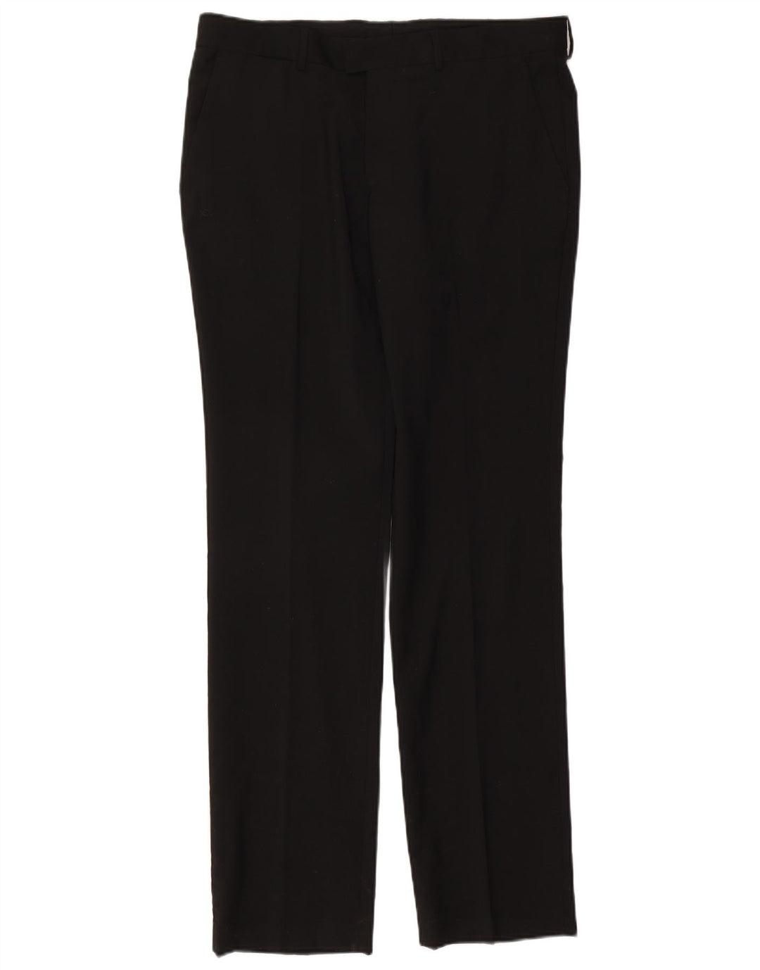 Zara Herre Slim Suit Bukser EU 44 Large W34 L34 Sort Polyester