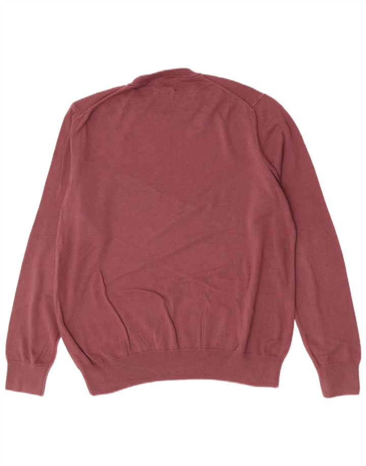 Marks & Spencer Herre sweater med rund hals XL Pink bomuld