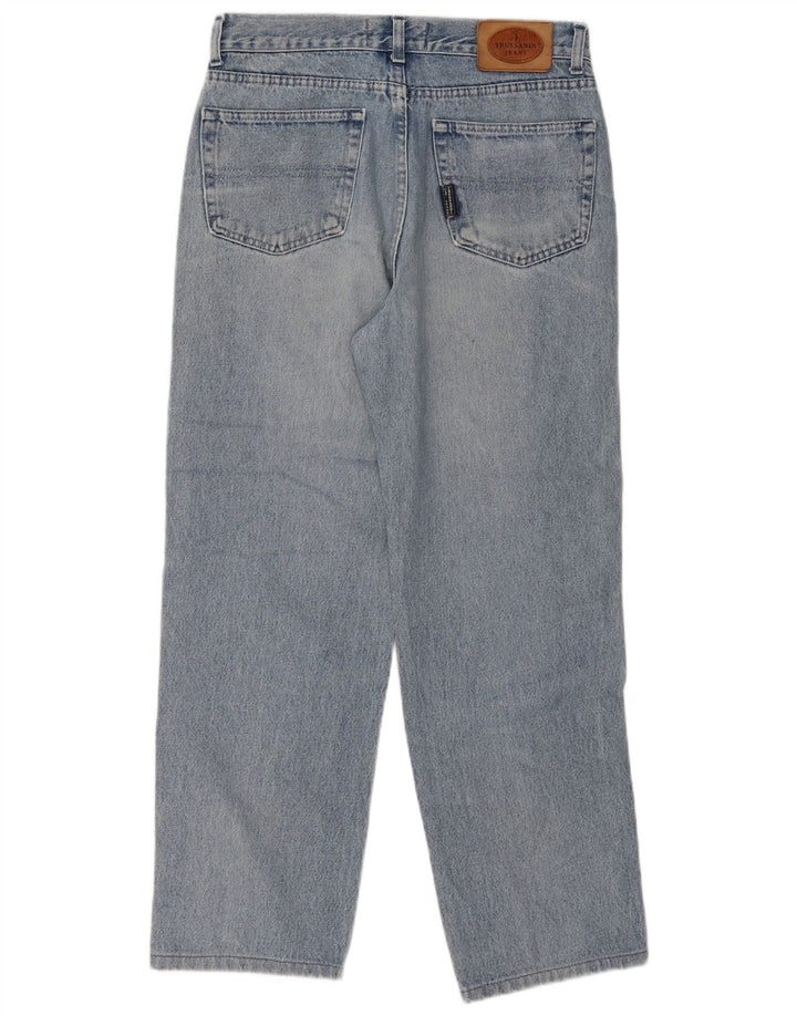 Trussardi Straight Jeans til mænd W34 L29 blå bomuld
