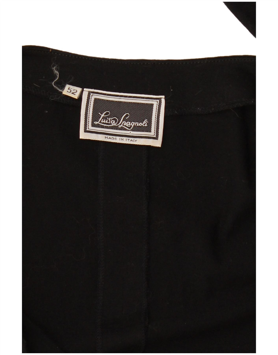 Luisa Spagnoli Dame Skjorte Bluse IT 52 2XL Sort