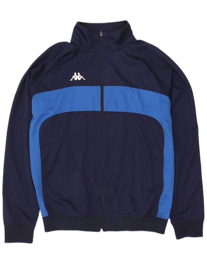 Kappa Træningsdragt til mænd Topjakke 2XL Marineblå Colourblock Polyester