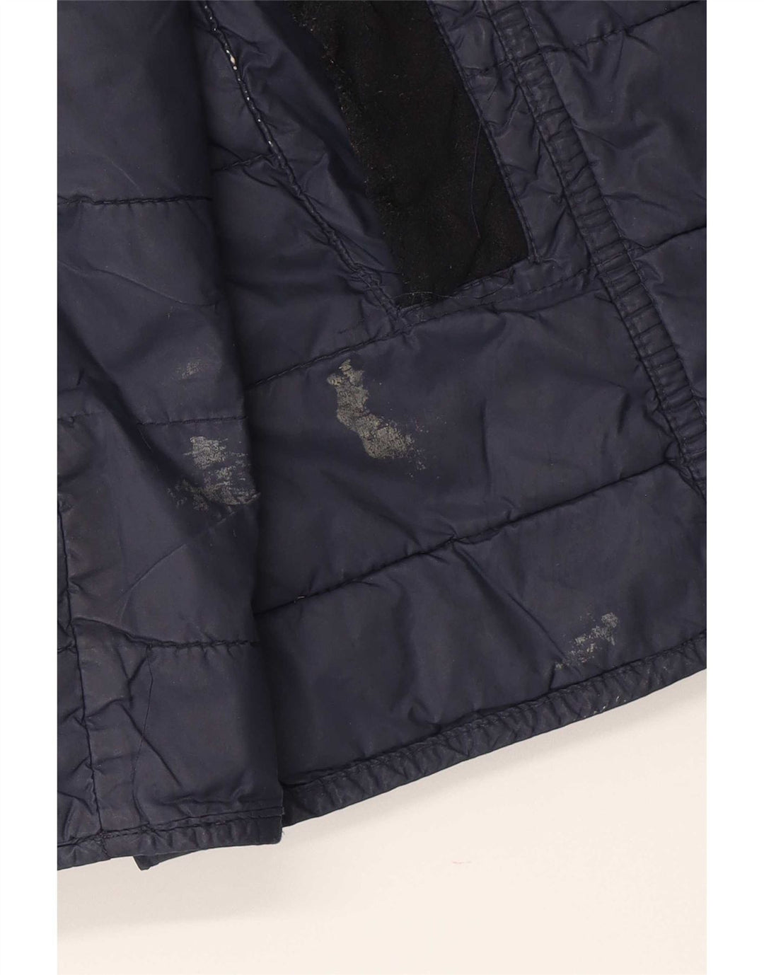 Barbour polstret jakke til kvinder UK 16 Large Navy Blue Colourblock Polyamid