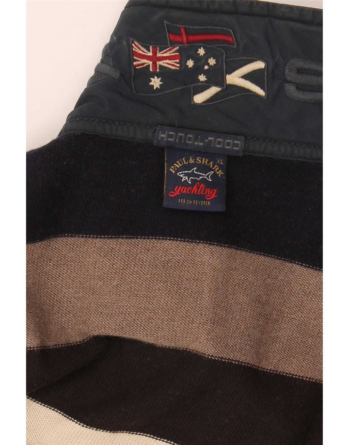 Paul & Shark Herre Zip Neck Jumper Sweater XL Flerfarvet Stribet