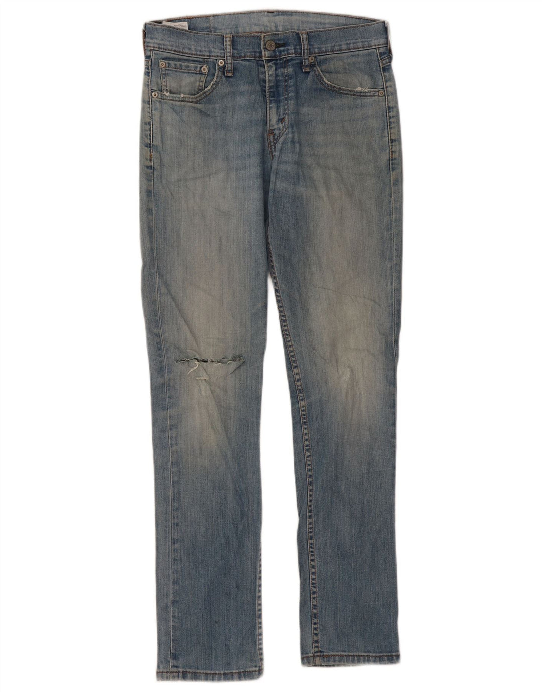 LEVI'S Kvinder Distressed Slim Jeans W30 L32 Blå Bomuld