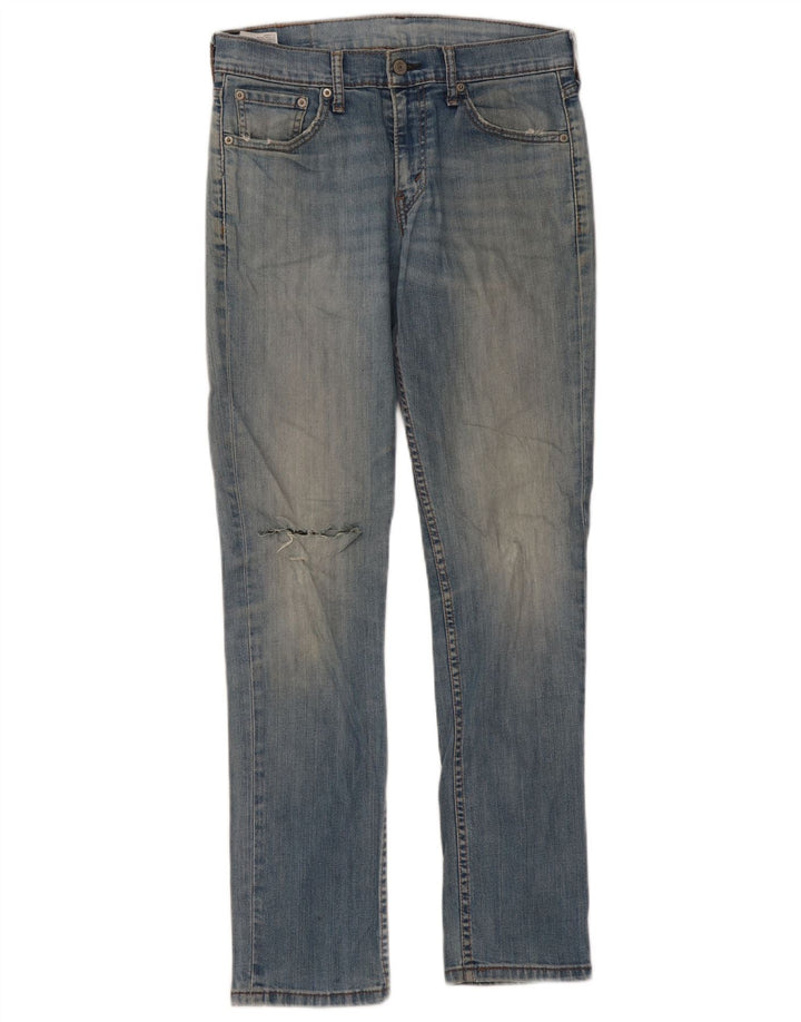 LEVI'S Kvinder Distressed Slim Jeans W30 L32 Blå Bomuld