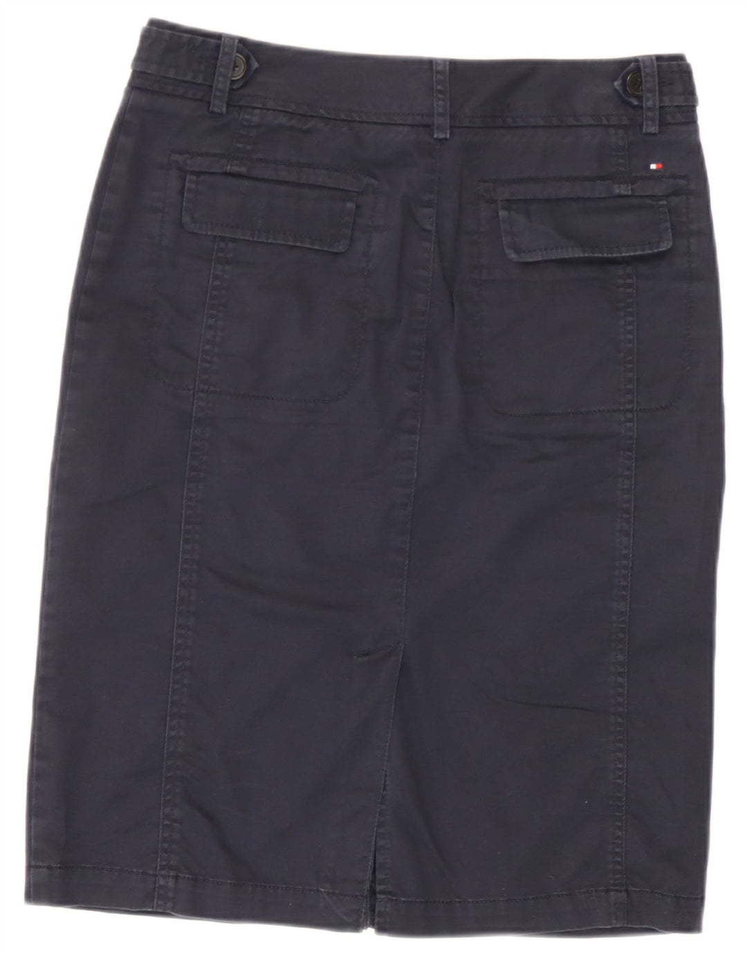Tommy Hilfiger Dame Midi Nederdel US 6 Medium W30 Navy Blue