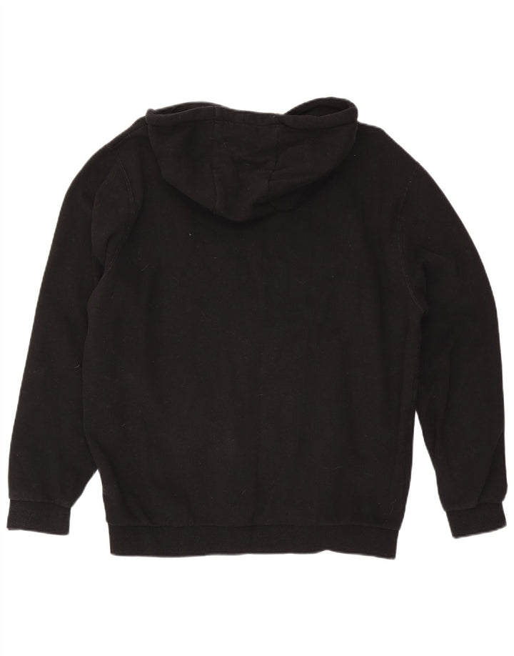 Ellesse Herre grafisk hættetrøje Jumper Stor sort bomuld