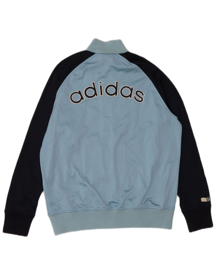 Adidas drenge grafisk træningsdragt topjakke 15-16 år Blue Colourblock