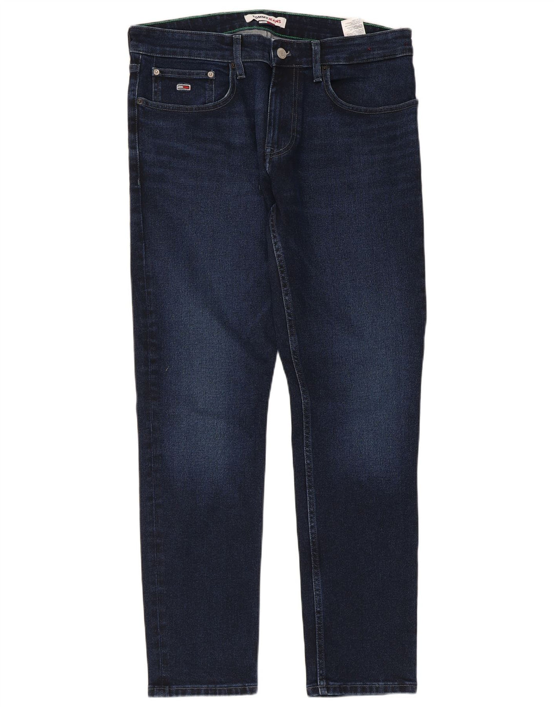 Tommy Hilfiger Herre Slim Jeans W33 L32 Marineblå Bomuld