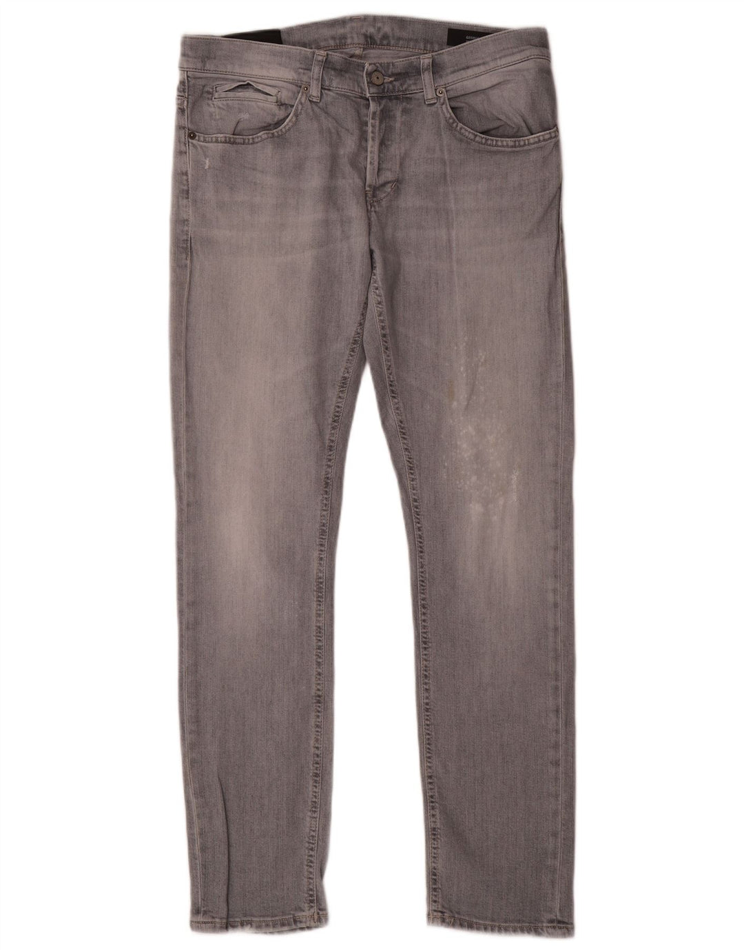 DONDUP Straight Jeans til kvinder W34 L31 Grå Bomuld