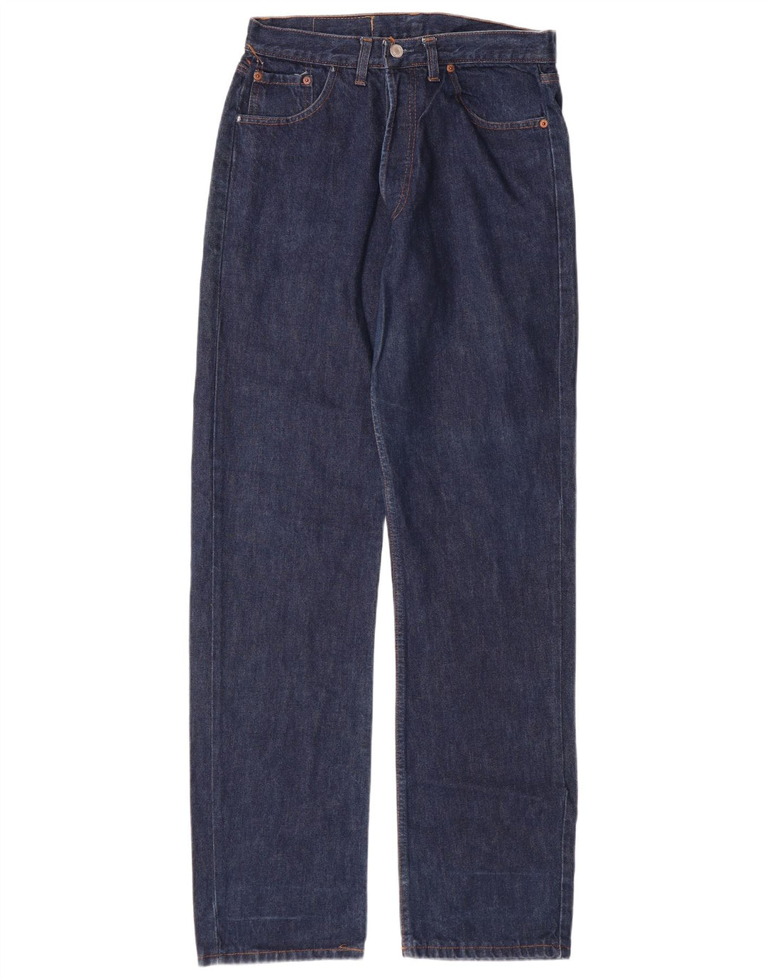 LEVI'S Herre 501 Straight Jeans W34 L36 Marineblå