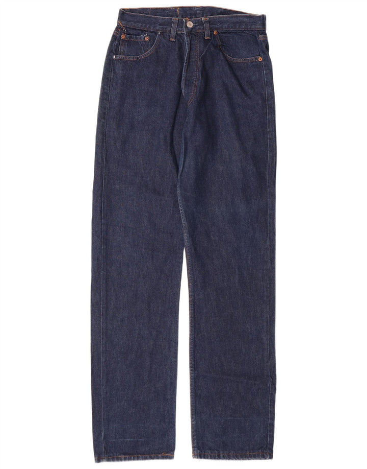 LEVI'S Herre 501 Straight Jeans W34 L36 Marineblå