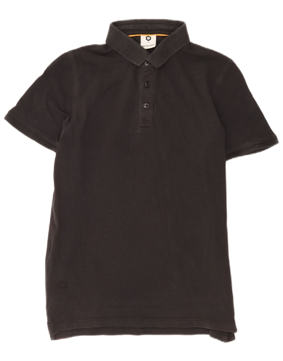 Jack & Jones Herre grafisk poloshirt Medium Sort Colourblock Bomuld