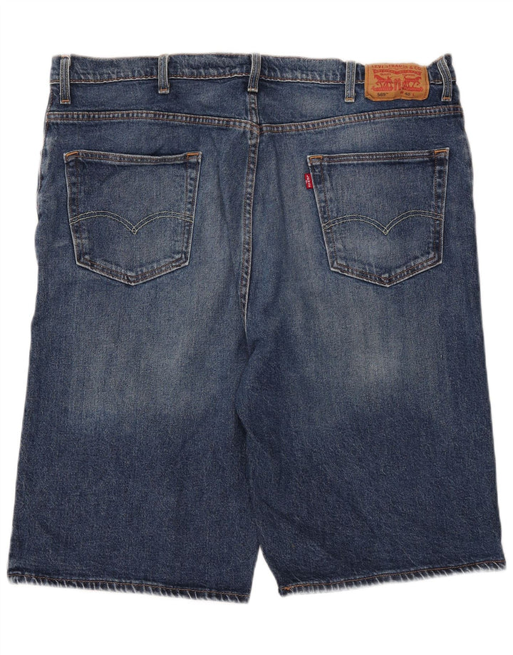 LEVI'S Mens 569 Denim Shorts W40 XL  Blue Cotton
