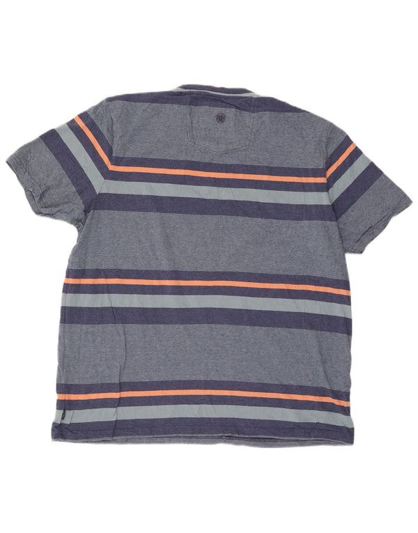 Fat Face Mens T-Shirt Top 2XL Blue Striped