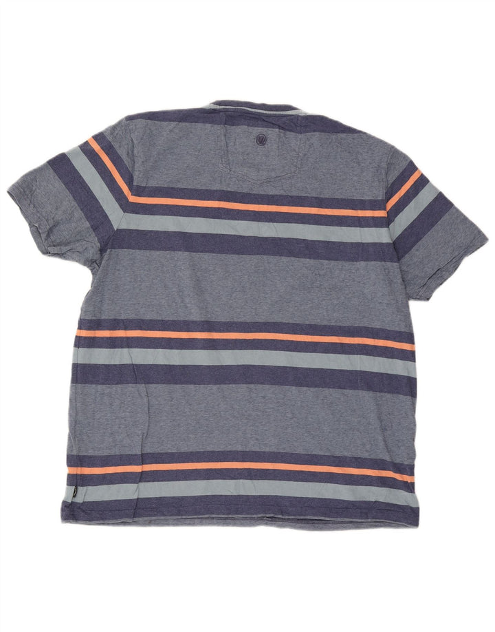 Fat Face Herre T-Shirt Top 2XL Blå Stribet