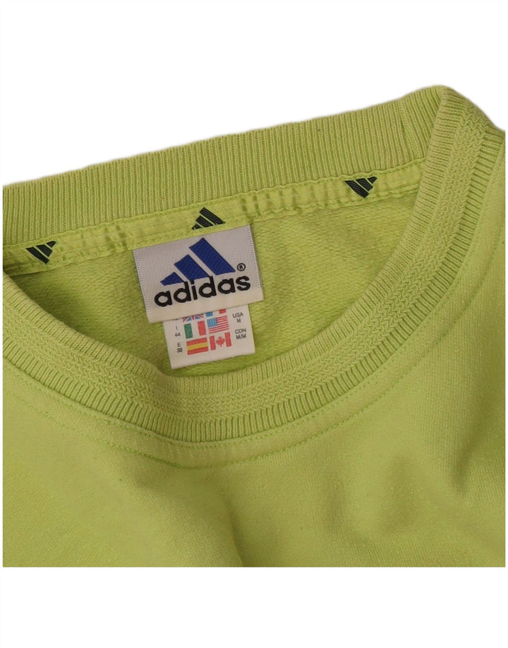 Adidas Dame Sweatshirt Jumper UK 12 Medium Green Bomuld