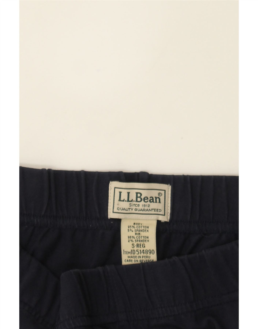 L.L.BEAN Mens Tracksuit Trousers Joggers Small Navy Blue Cotton Vintage L.L.Bean and Second-Hand L.L.Bean from Messina Hembry 