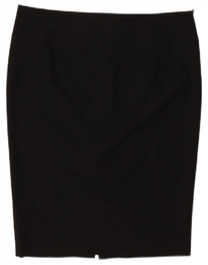 ZARA Womens Pencil Skirt EU 42 Large W32  Black Polyester