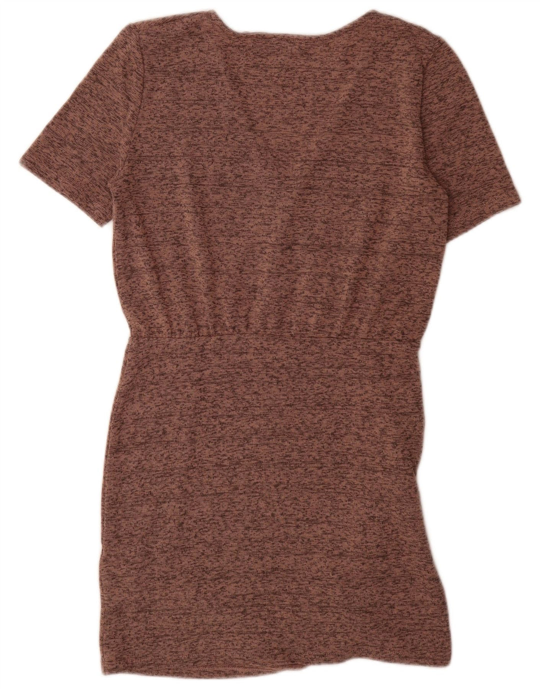 Zara Womens Sheath Dress UK 12 Medium Brown Flecked Polyester