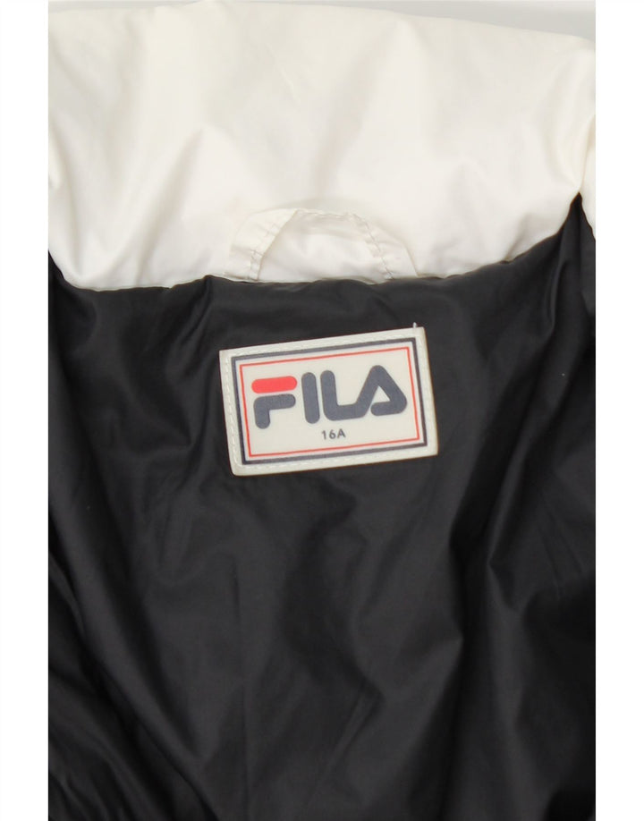 Fila Boys Polstret Hættejakke 15-16 år Flerfarvet Colourblock Nylon