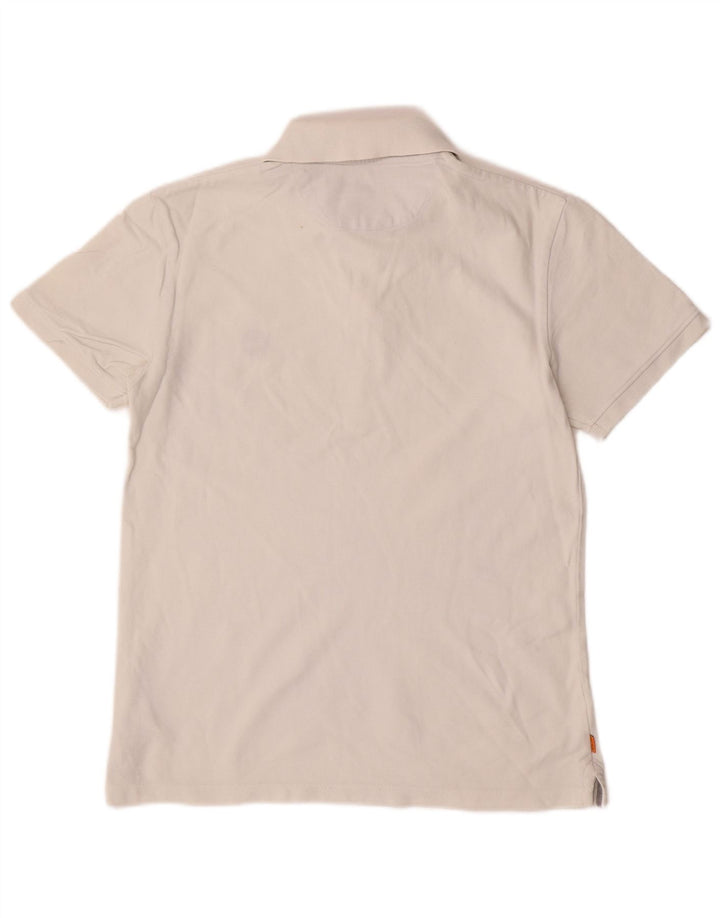 Timberland Herre Slim Fit Polo Shirt Lille hvid Bomuld
