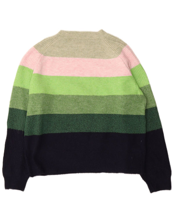 Marks & Spencer Dame Boat Neck Jumper Sweater UK 14 Medium Flerfarvet