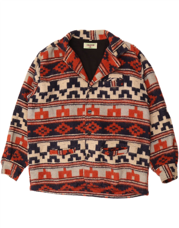 Charro Herre 4-knaps blazerjakke UK 42 XL Flerfarvet Geometrisk