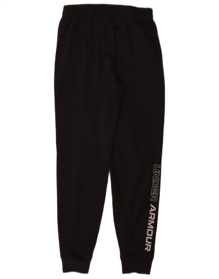 UNDER ARMOUR Girls Tracksuit Trousers Joggers 9-10 Years Medium  Black