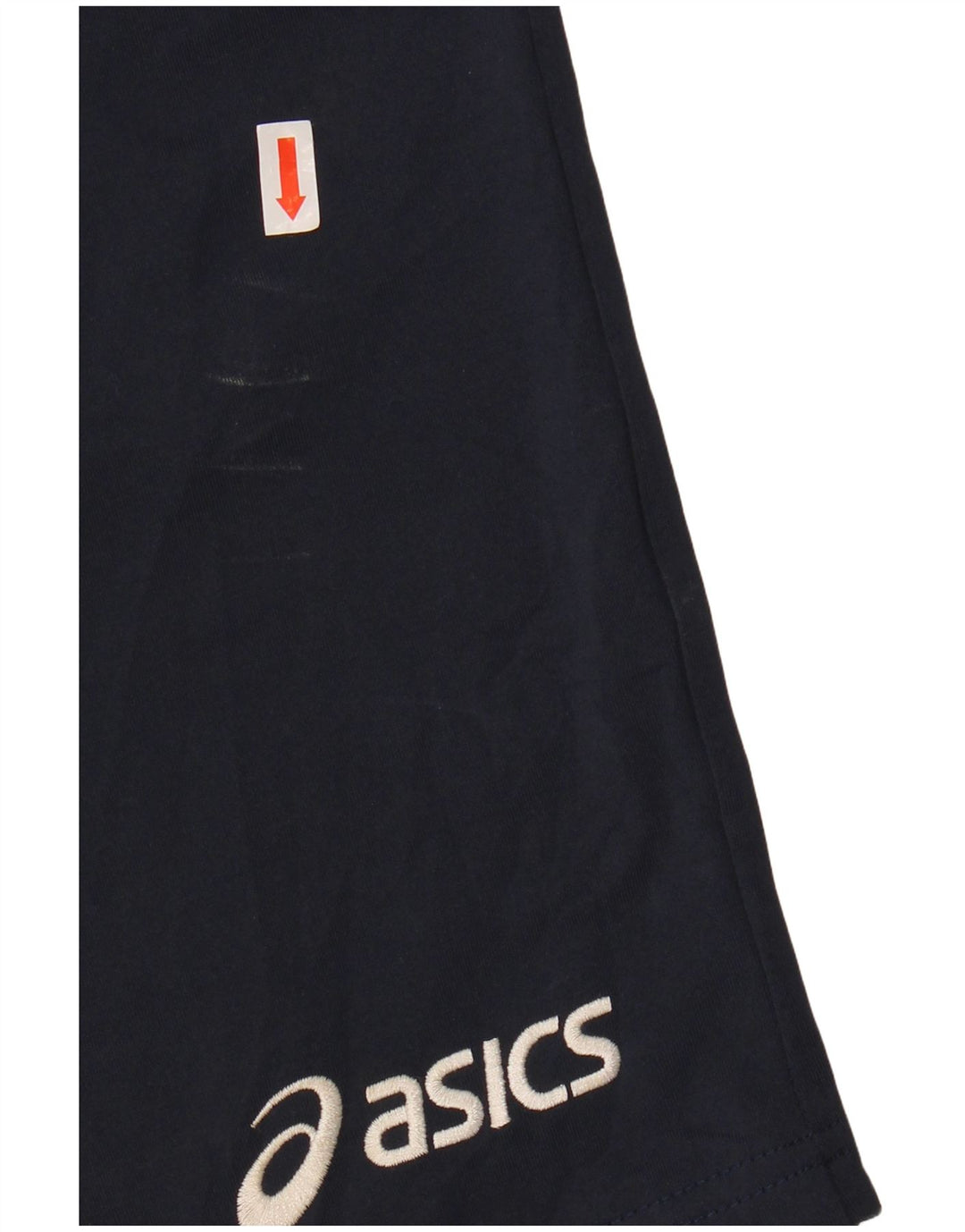 ASICS Mens Graphic Sport Shorts Medium  Navy Blue Polyester