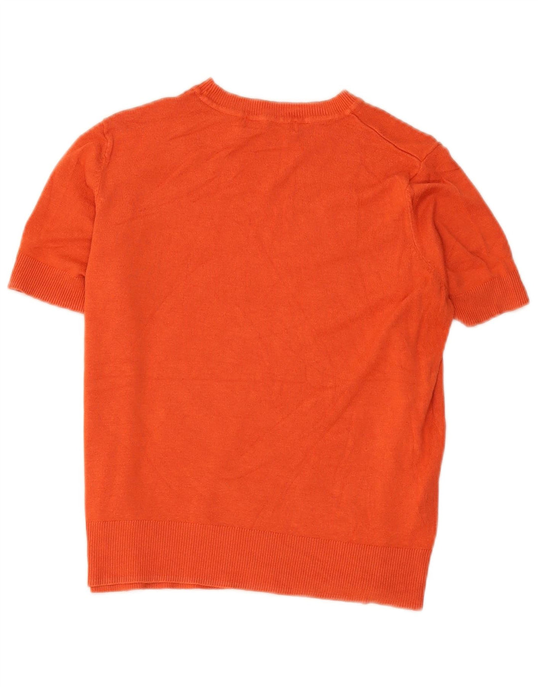 Marks & Spencer Dame Crop T-Shirt Top UK 14 Medium Rød Viscose