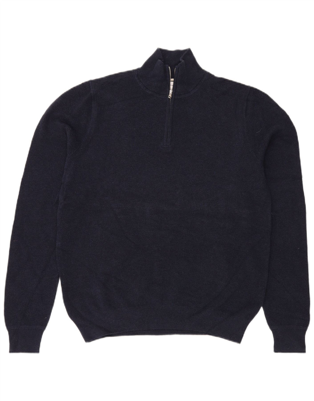 John Lewis herre lynlås-hals sweater stor marineblå bomuld