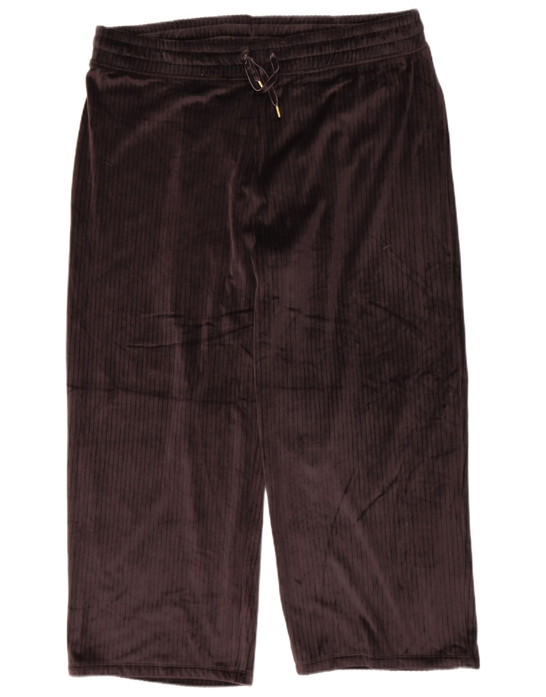 MARKS & SPENCER Womens Velour Tracksuit Trousers UK 18 XL  Black Polyester