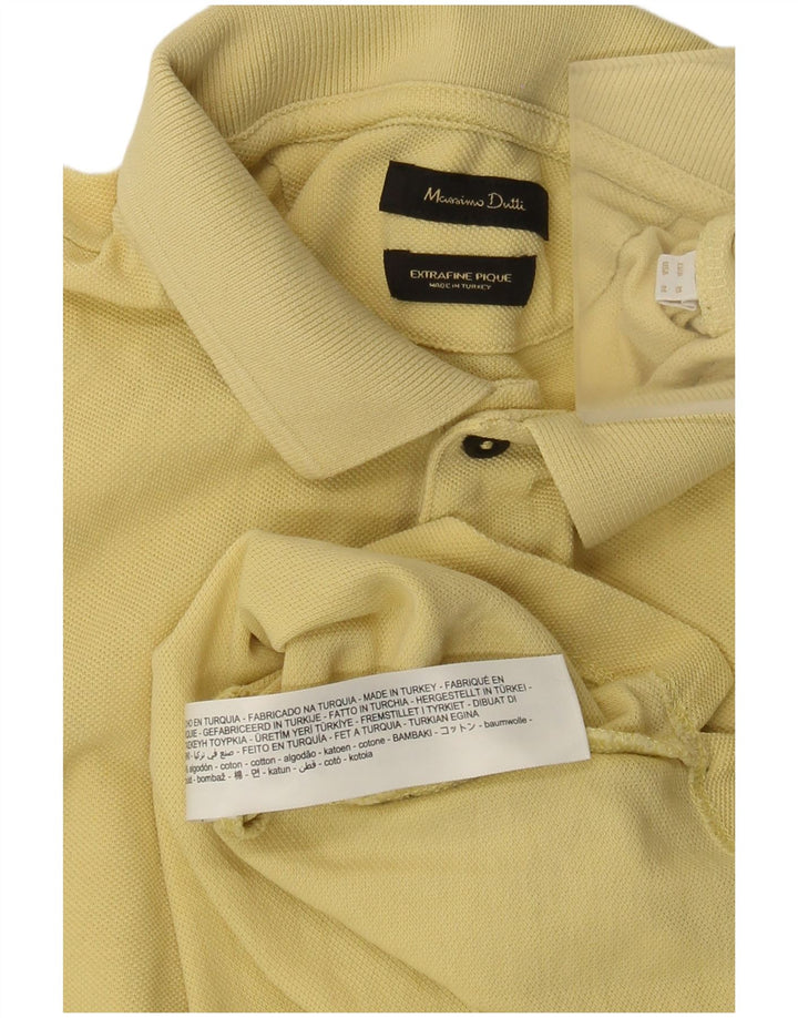 Massimo Dutti herre poloshirt Medium gul bomuld