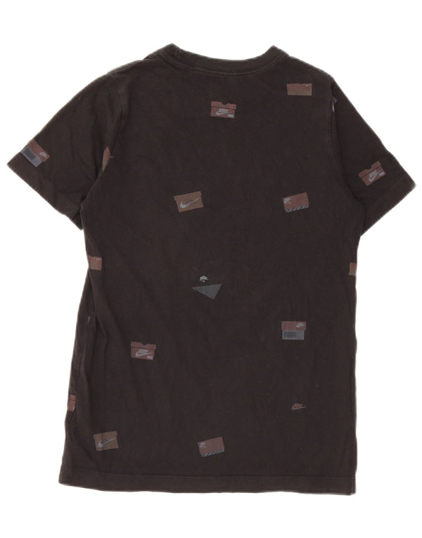 NIKE drenge grafisk t-shirt top 10-11 år medium sort bomuld