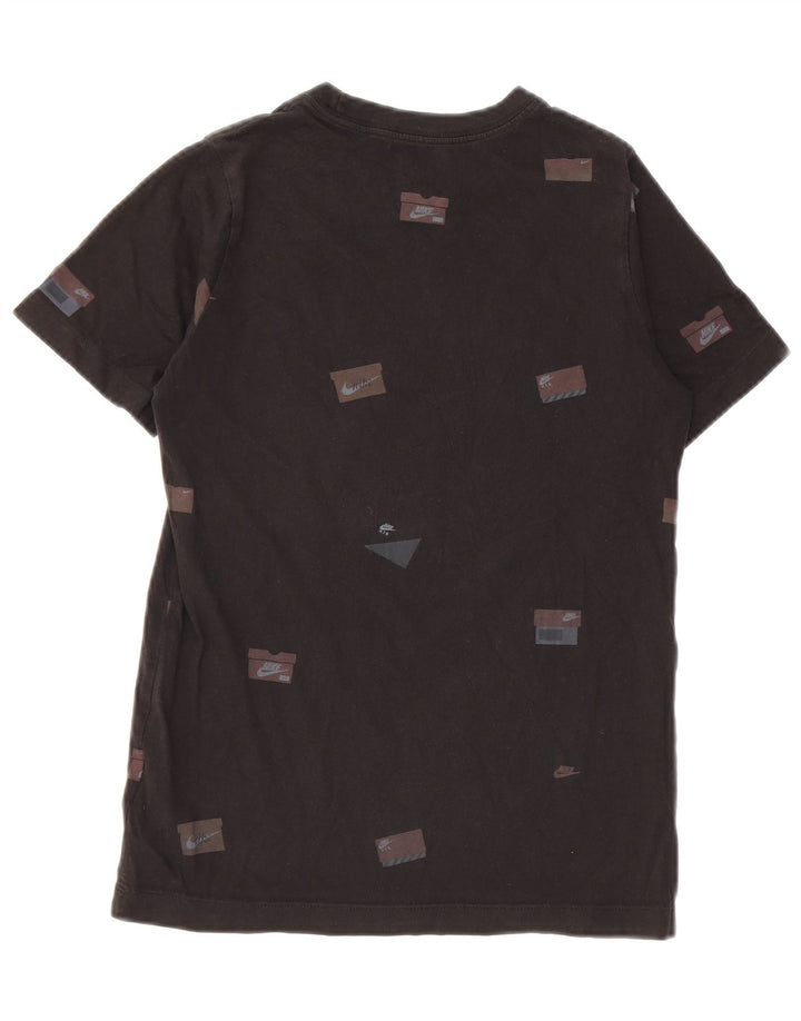 NIKE drenge grafisk t-shirt top 10-11 år medium sort bomuld